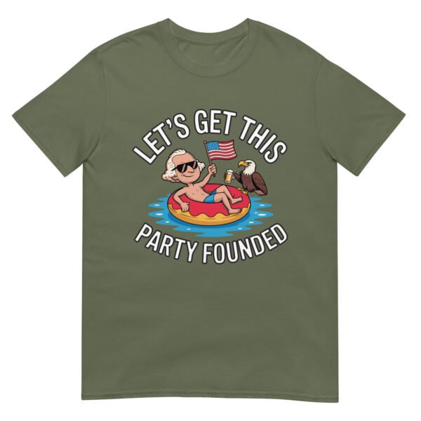 Let’s Get This Party Founded T-Shirt – George Washington Floatie Tee - Image 10