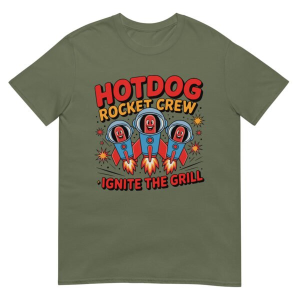 Hotdog Rocket Crew T-Shirt – Ignite the Grill - Image 19