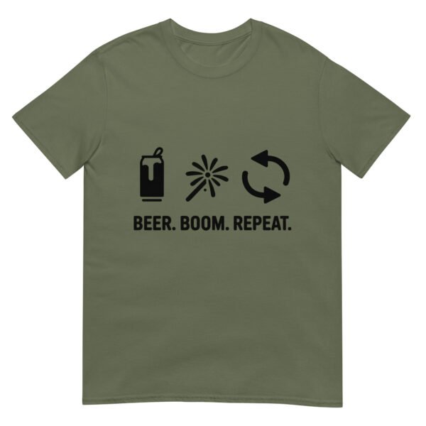 Beer. Boom. Repeat. – Minimalist 4th of July Tee - Image 6