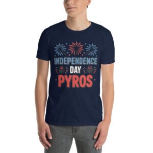 Independence Day BBQ T-Shirt for Young Adults – Fireworks Grill Diagram - Independence Day Pyros B