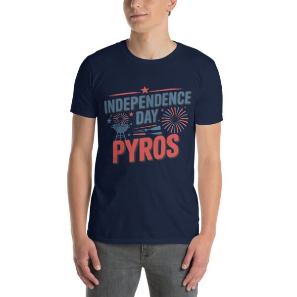 Independence Day BBQ T-Shirt for Young Adults – Fireworks Grill Diagram - Independence Day Pyros C - Image 3