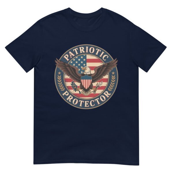 Patriotic Americana T-Shirt for Veterans – Eagle & Flag Crest - Patriotic Protector A - Image 2