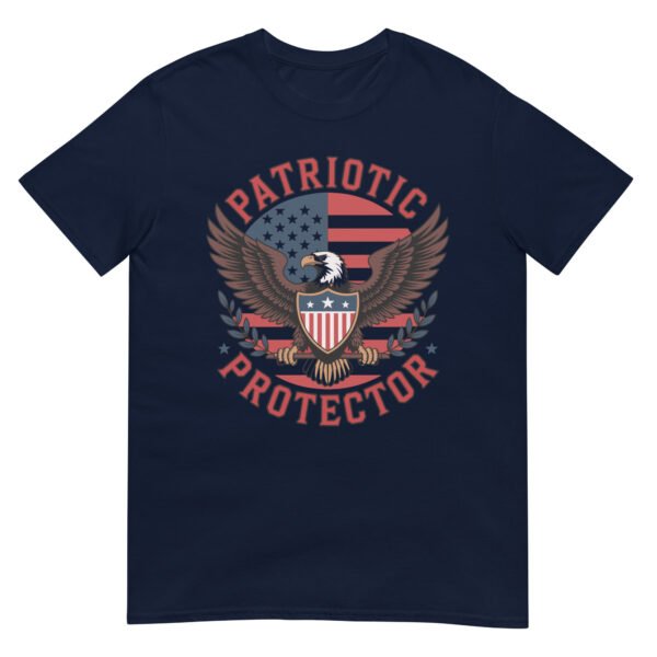 Patriotic Americana T-Shirt for Veterans – Eagle & Flag Crest - Patriotic Protector B - Image 2