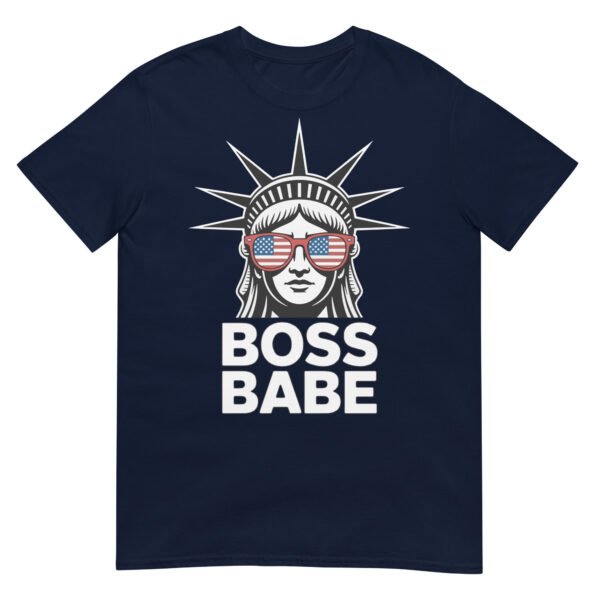 Boss Babe Liberty T-Shirt – Statue of Liberty with USA Sunglasses Tee