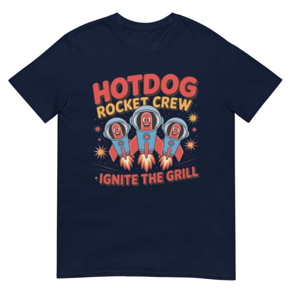 Hotdog Rocket Crew T-Shirt – Ignite the Grill - Image 3