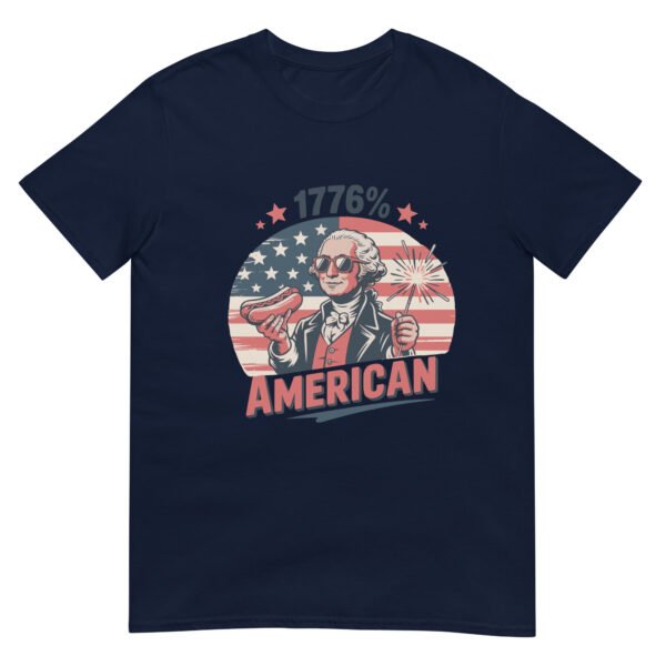 1776% American – Retro Founding Father Tee - Image 3