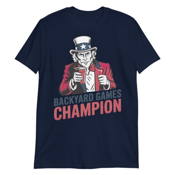 Backyard Games Champion T-Shirt – Uncle Sam Party Style - Image 2