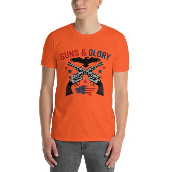 Guns & Glory T-Shirt for 2A Men – Eagle & Revolvers Silhouette Gun Style A - Image 9