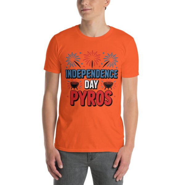 Independence Day BBQ T-Shirt for Young Adults – Fireworks Grill Diagram - Independence Day Pyros B - Image 12