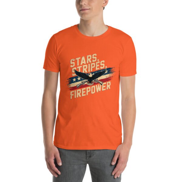 Military Pride T-Shirt for Veterans – Eagle & Rifles - Stars, Stripes, Firepower A - Image 12