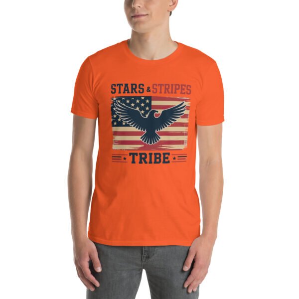 Americana Family T-Shirt for Proud Americans – Eagle Flag Collage - Stars & Stripes Tribe B - Image 13