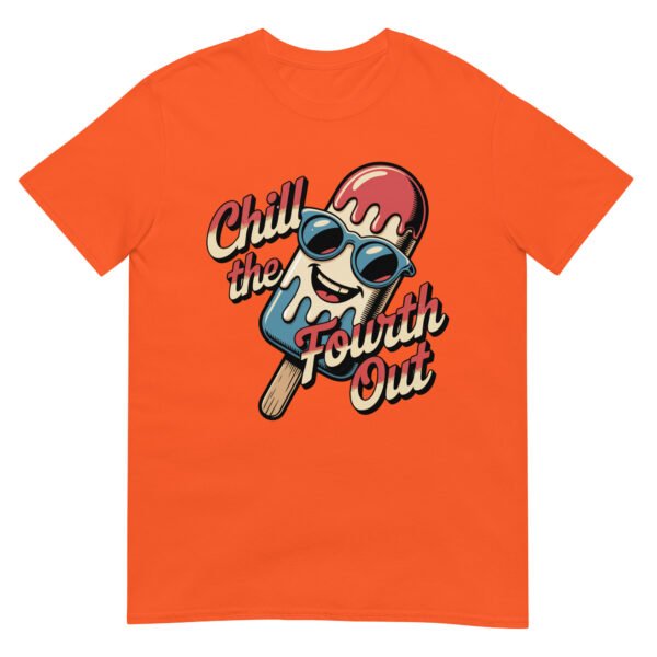 Chill the Fourth Out T-Shirt – Funny Popsicle Cartoon USA Tee - Image 12