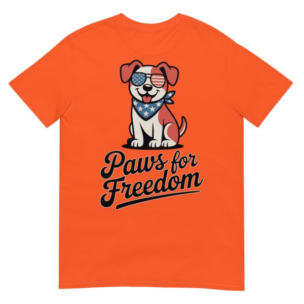 Paws for Freedom Patriotic Dog T-Shirt – Stars & Stripes Bandana Pup - Image 13
