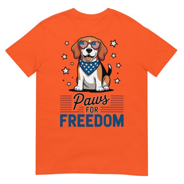Paws for Freedom Beagle T-Shirt – Dog in Patriotic Shades - Image 12