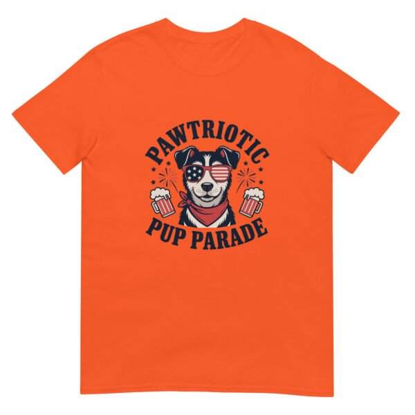 Pawtriotic Pup Parade T-Shirt – Funny Dog Beer Fireworks USA Tee - Image 7