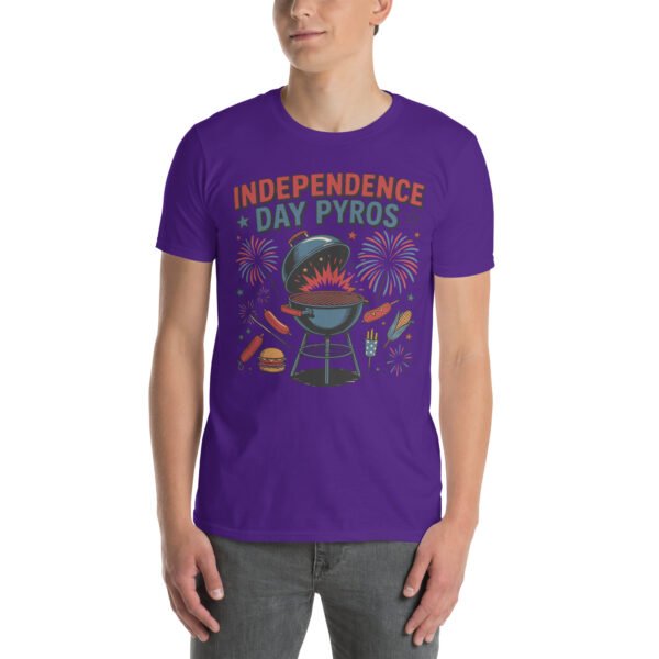 Independence Day BBQ T-Shirt for Young Adults – Fireworks Grill Diagram - Independence Day Pyros A - Image 5