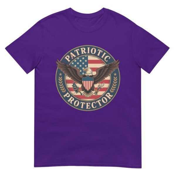 Patriotic Americana T-Shirt for Veterans – Eagle & Flag Crest - Patriotic Protector A - Image 4