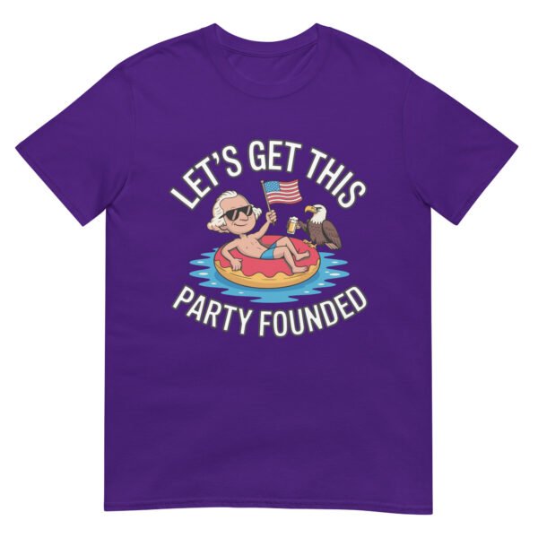 Let’s Get This Party Founded T-Shirt – George Washington Floatie Tee - Image 4