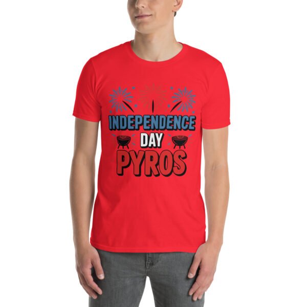 Independence Day BBQ T-Shirt for Young Adults – Fireworks Grill Diagram - Independence Day Pyros B - Image 6