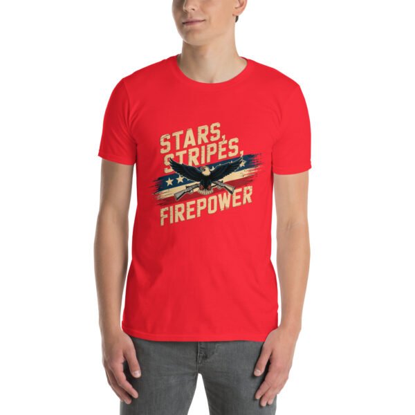 Military Pride T-Shirt for Veterans – Eagle & Rifles - Stars, Stripes, Firepower A - Image 7