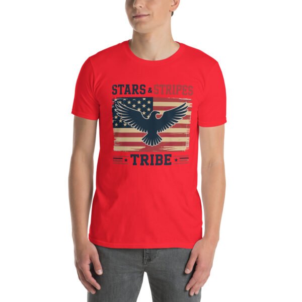 Americana Family T-Shirt for Proud Americans – Eagle Flag Collage - Stars & Stripes Tribe B - Image 7