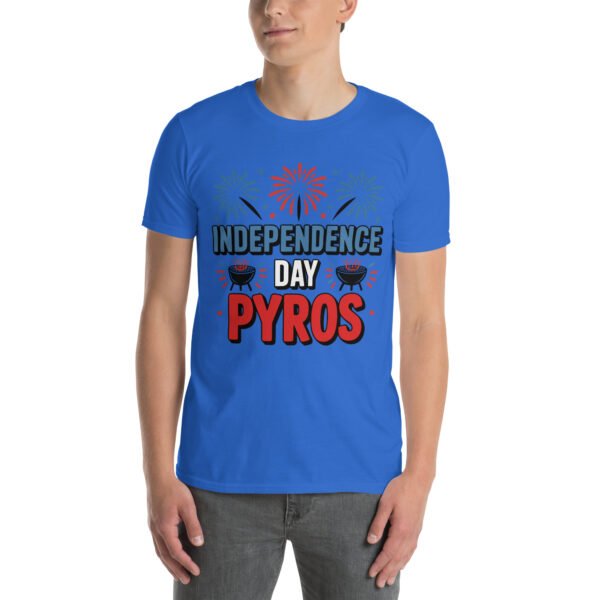 Independence Day BBQ T-Shirt for Young Adults – Fireworks Grill Diagram - Independence Day Pyros B - Image 8