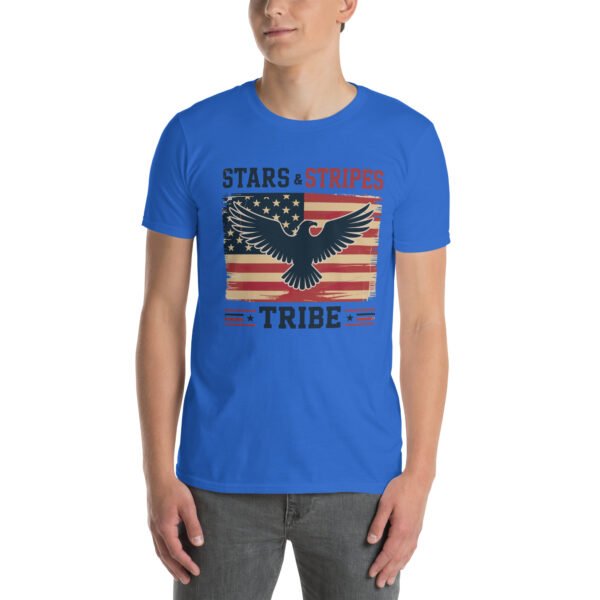 Americana Family T-Shirt for Proud Americans – Eagle Flag Collage - Stars & Stripes Tribe B - Image 9