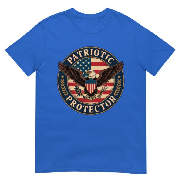 Patriotic Americana T-Shirt for Veterans – Eagle & Flag Crest - Patriotic Protector A - Image 8
