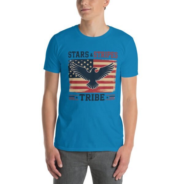 Americana Family T-Shirt for Proud Americans – Eagle Flag Collage - Stars & Stripes Tribe B - Image 10