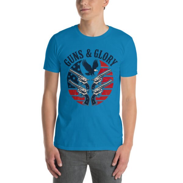 Guns & Glory T-Shirt for 2A Men – Eagle & Revolvers Silhouette - Gun Style B - Image 5
