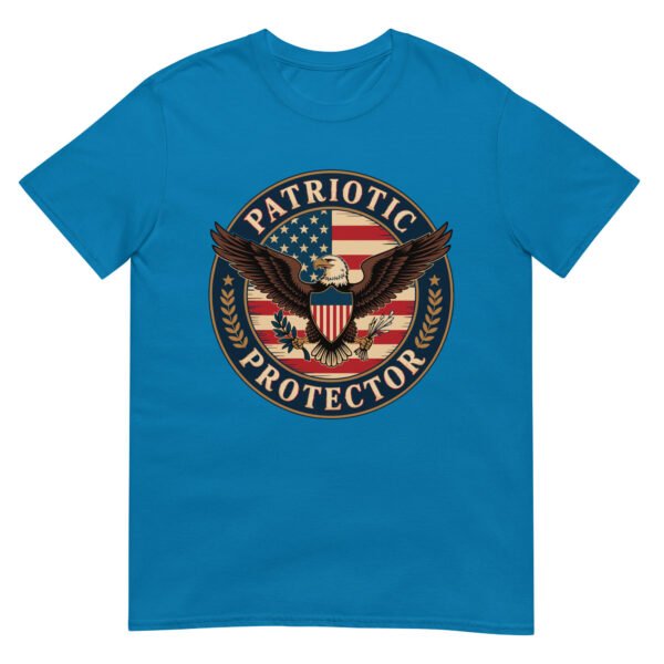 Patriotic Americana T-Shirt for Veterans – Eagle & Flag Crest - Patriotic Protector A - Image 9