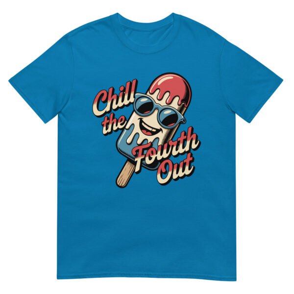 Chill the Fourth Out T-Shirt – Funny Popsicle Cartoon USA Tee - Image 9
