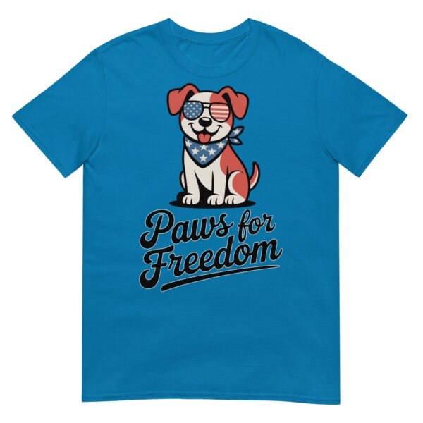 Paws for Freedom Patriotic Dog T-Shirt – Stars & Stripes Bandana Pup - Image 10