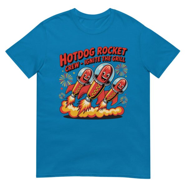 Hotdog Rocket Crew 2.0 T-Shirt – Retro Firework Launch Edition