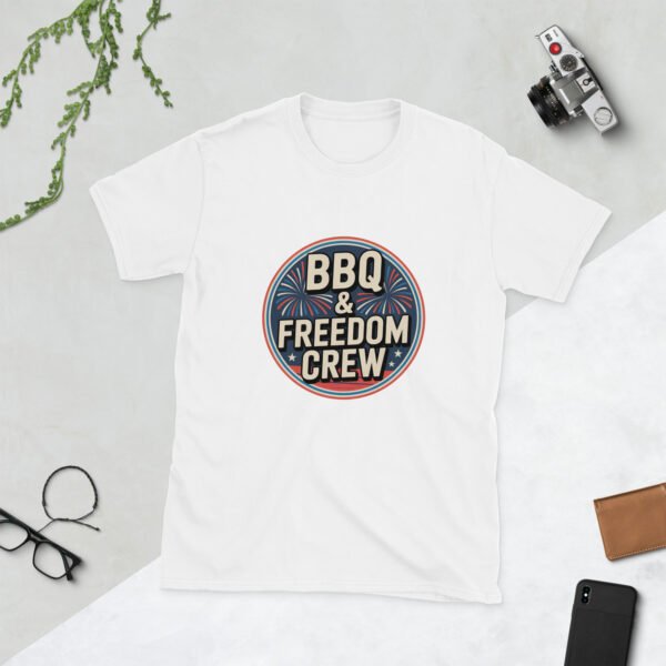 BBQ & Freedom Crew Retro 4th of July Family Matching T-Shirt - Image 15