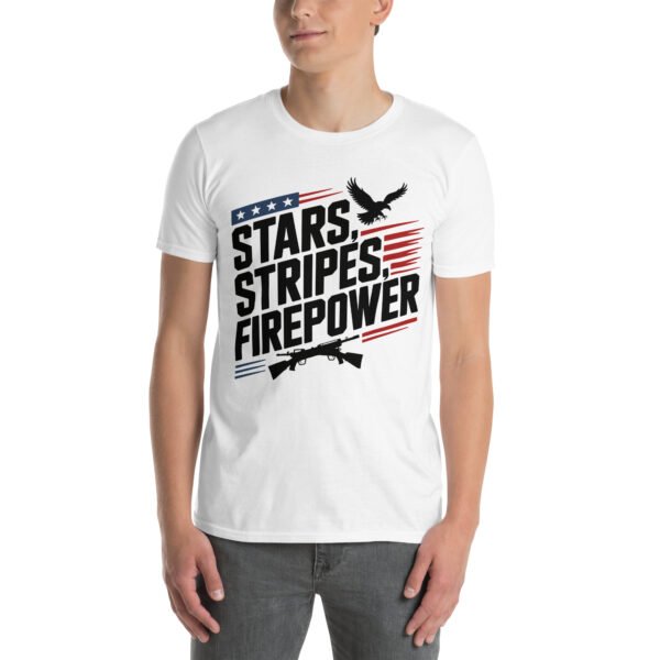 Americana Family T-Shirt for Proud Americans – Eagle Flag Collage - Stars Stripes Tribe A - Image 8