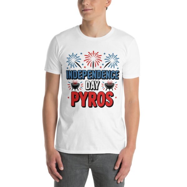 Independence Day BBQ T-Shirt for Young Adults – Fireworks Grill Diagram - Independence Day Pyros B - Image 16