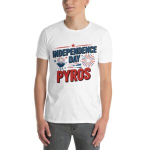 Independence Day BBQ T-Shirt for Young Adults – Fireworks Grill Diagram - Independence Day Pyros C