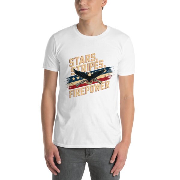 Military Pride T-Shirt for Veterans – Eagle & Rifles - Stars, Stripes, Firepower A - Image 16