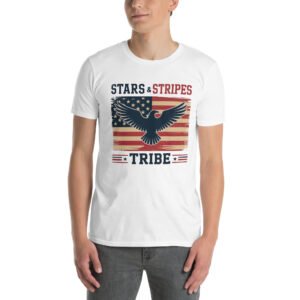 Americana Family T-Shirt for Proud Americans – Eagle Flag Collage - Stars & Stripes Tribe B