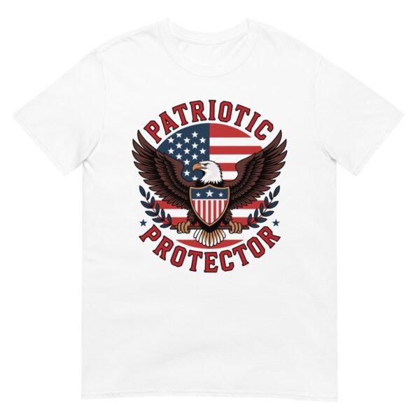 Patriotic Americana T-Shirt for Veterans – Eagle & Flag Crest - Patriotic Protector B