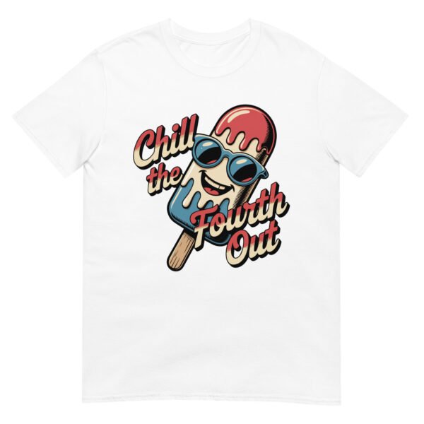 Chill the Fourth Out T-Shirt – Funny Popsicle Cartoon USA Tee - Image 16