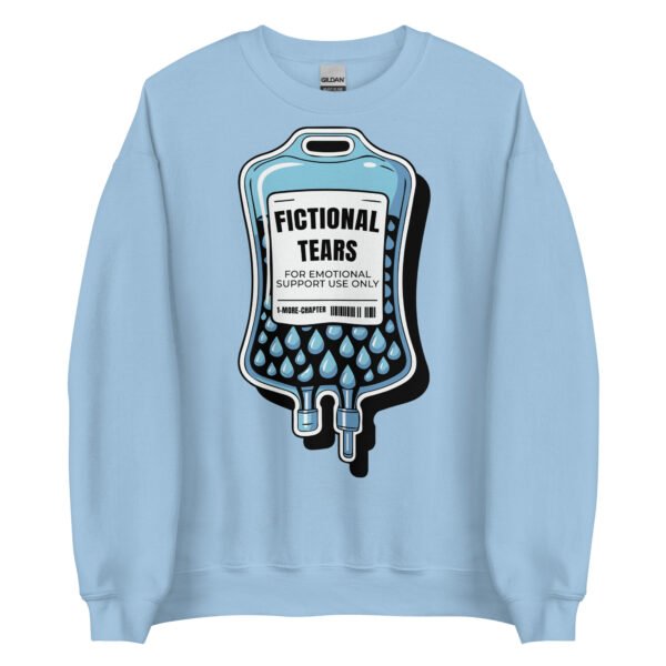 Fictional Tears Sweatshirt, Cozy Bookish Merch Crewneck, Book Lover Gift, Booktok Sweatshirt for Readers, Funny Bookworm Pullover - Image 10