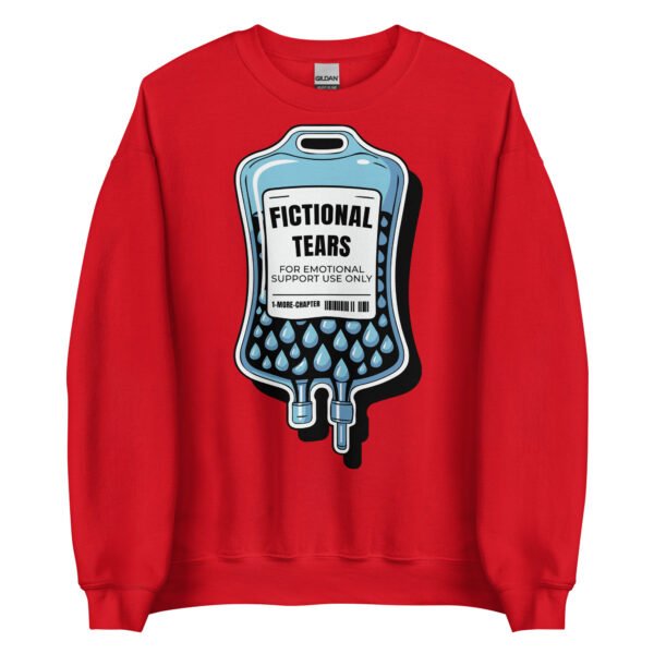Fictional Tears Sweatshirt, Cozy Bookish Merch Crewneck, Book Lover Gift, Booktok Sweatshirt for Readers, Funny Bookworm Pullover - Image 7