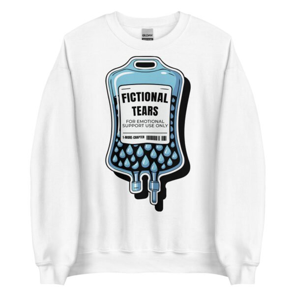 Fictional Tears Sweatshirt, Cozy Bookish Merch Crewneck, Book Lover Gift, Booktok Sweatshirt for Readers, Funny Bookworm Pullover - Image 12