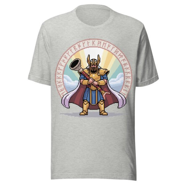 Mythic Heimdall T-Shirt – Gjallarhorn & Rune Circle – Norse Pixel Art Tee - Image 7