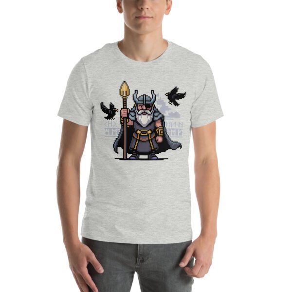 Odin shirt – Raven Guardian Design – Retro Game T Shirt 8bit Pixel Art Tee - Image 8