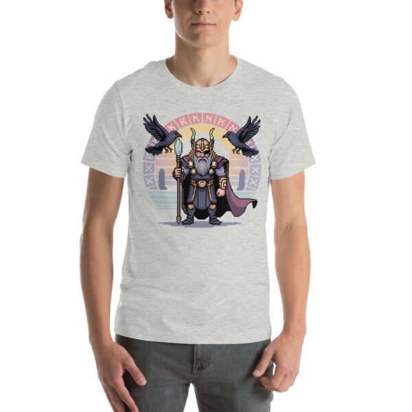 Odin shirt – Mystic Wisdom Design – Retro Game T Shirt 8bit Pixel Art Tee - Image 7