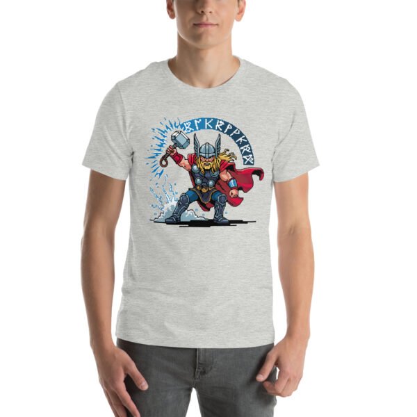Thor shirt – Lightning Strike Edition – Retro Game T Shirt 8bit Pixel Art Tee - Image 8