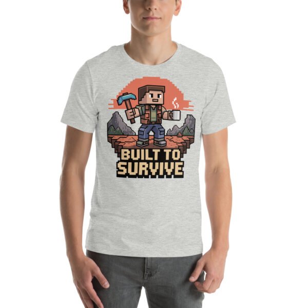 Built to Survive T-Shirt – Adventure Block Style Tee – Resilient Gamer T-Shirt for Adults - Image 8